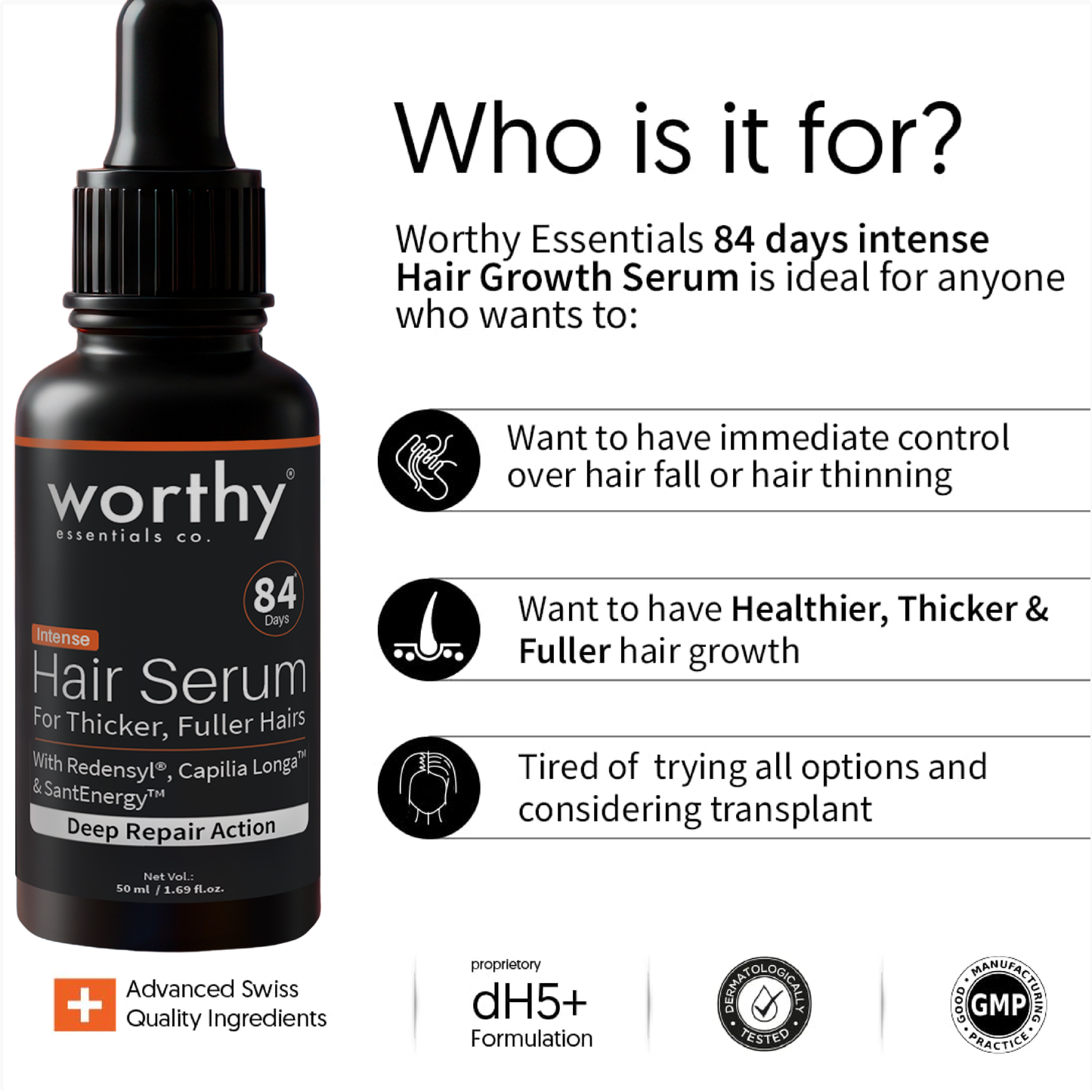 dH5+ Hair Growth Serum